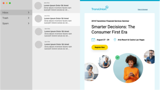 TransUnion HTML Email Suite on desktop