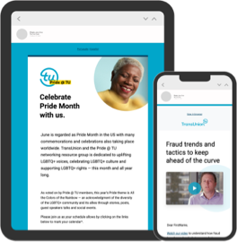TransUnion HTML Email Suite on tablet and phone